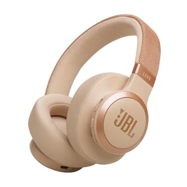JBL Live 770NC - Casque supra-auriculaire sans fil avec réduction de bruit adaptative vraie avec ambiance intelligente, jusqu'à 65 heures d'autonomie de la batterie, bandeau en tissu ajustement