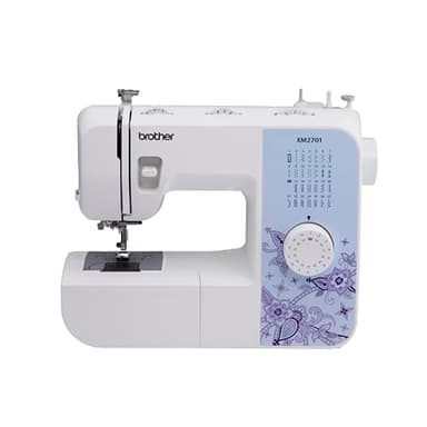 Machine à coudre Brother XM2701 légère et complète avec 27 points, boutonnière automatique à taille unique en 1 étape, 6 pieds de couture et DVD d'instructions