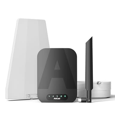 Amplificateur de signal de téléphone portable Atcall pour la maison, Boost 5G 4G LTE pour tous les fournisseurs canadiens - Bell, Telus, Rogers, etc., couvre jusqu'à 3 000 pi. car., Approuvé par