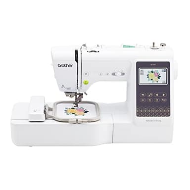 Brother SE700 Machine à coudre et à broder, Connexion LAN sans fil, 135 motifs intégrés, 103 points intégrés, informatisée, zone de cadre de 10,2 x 10,2 cm, écran tactile de 9,4 cm, 8 pieds inclus