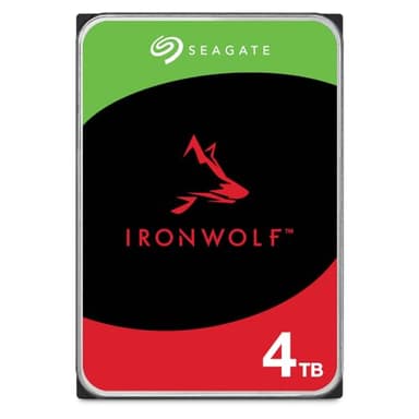 Seagate IronWolf ST4000VNZ06 Disque dur interne NAS 4 To – CMR 3,5 po SATA 6 Go/s 5 900 tr/min 64 Mo de cache pour stockage réseau RAID, services de sauvetage – Emballage sans frustration