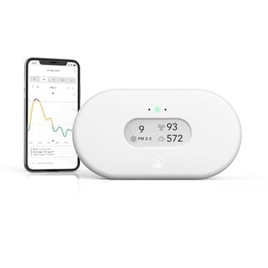 Airthings 2960 View Plus - Moniteur de radon et de qualité de l'air (PM, CO2, COV, humidité, température, pression)