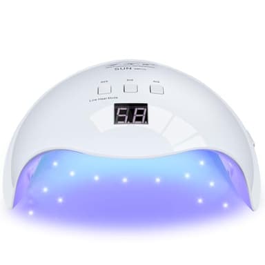 Lampe à ongles UV, LKE Séchoir à ongles UV pour ongles en gel avec 3 minuteries Lampe à ongles UV LED professionnelle pour kit de vernis à ongles en gel Outils d'art des ongles Accessoires