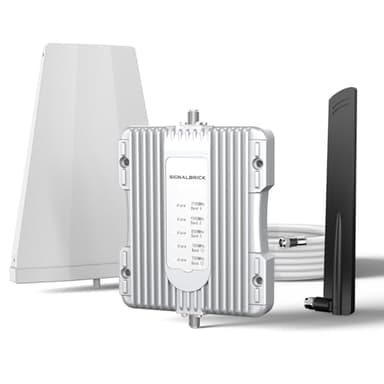 SignalBrick Booster de téléphone cellulaire pour maison et chalet, Boost 3G 4G et LTE 5G jusqu'à 3 000 m², amplificateur de signal cellulaire Canada prend en charge tous les transporteurs canadiens :