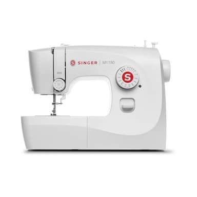 SINGER M1150 Machine à coudre légère et portable avec 45 applications de points, lumière LED et boutonnière en 1 étape | Utilisée pour le réparation et la couture