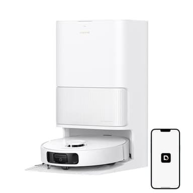 DREAME L40s Ultra CE Robot aspirateur et balai à franges avec vidange automatique, nettoyage automatique du balai, aspiration de 13 000 Pa, élévation du balai, détection ultrasonique de la moquette