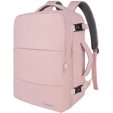 Sac à dos de voyage pour femme, sac à dos avec port de charge USB et pochette pour chaussures, sac à dos pour ordinateur portable de 15,6 pouces approuvé pour les vols TSA, sac décontracté pour