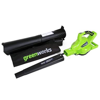 Greenworks Souffleur à feuilles sans balais 40 V sans fil (185 MPH / 340 CFM) / Aspirateur électrique à vitesse variable, haute puissance, léger et silencieux pour le nettoyage des allées, patios et