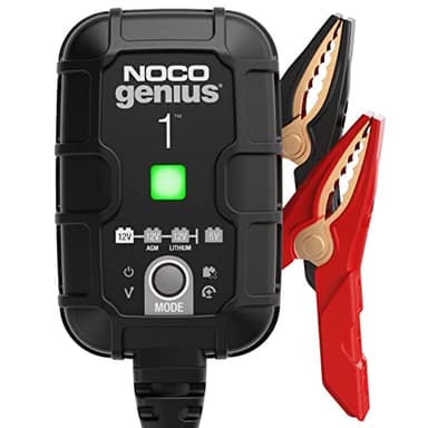 NOCO GENIUS1: Chargeur de batterie intelligent 6V/12V 1A – Mainteneur automatique, chargeur de maintien et désulfateur avec protection contre la surcharge et compensation de température – pour