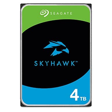 Seagate Skyhawk 4 To Disque dur vidéo interne HDD - 3,5 po SATA 6 Go/s 64 Mo de cache pour système de caméra de sécurité DVR NVR avec gestion de l'état du disque (ST4000VXZ16/ST4000VX016)