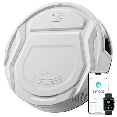 Lefant Aspirateur robot M210 Pro, forte performance de nettoyage, design discret, recharge automatique, plusieurs options de contrôle, nettoyage temporisé, idéal pour les propriétaires d'animaux et