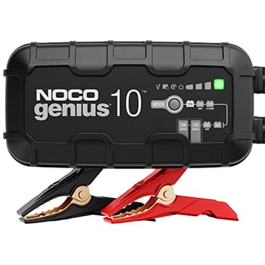 NOCO Genius10 : Chargeur de batterie intelligent 10A 6V/12V – Mainteneur automatique, chargeur de maintien et désulfateur avec protection contre la surcharge et compensation de température – pour