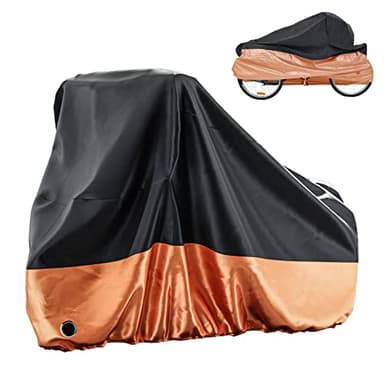 MOONCOOL Housse de tricycle pour adulte, housse de tricycle, housse de vélo à 3 roues pour rangement extérieur, imperméable, anti-poussière et coupe-vent pour vélos