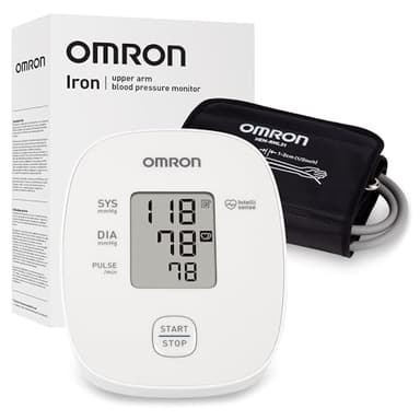 OMRON Tensiomètre pour le haut du bras - Brassard de tension artérielle validé cliniquement - Qualité médicale avec brassard large de 17 pouces