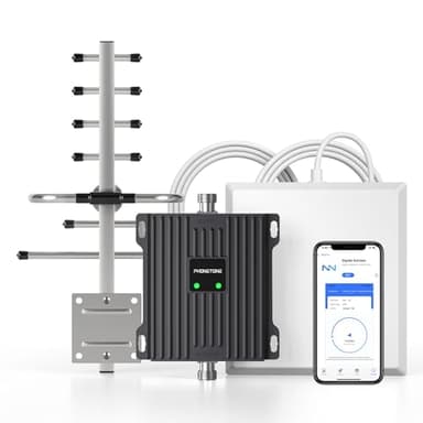 Amplificateur de signal de téléphone cellulaire domestique pour le Canada - Prend en charge les bandes 4 et 5 | Jusqu'à 4 500 pi² | Booste le signal 5G 4G LTE | Répéteur cellulaire de 65 dB avec
