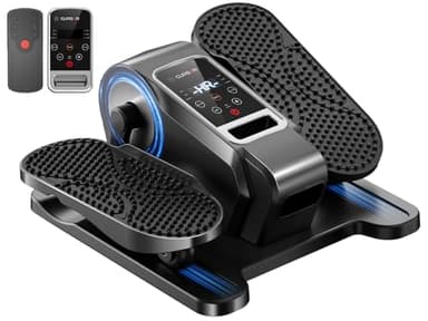Machine elliptique sous le bureau, exercice électrique à pédale assise, exercice silencieux des jambes en position assise pour les personnes âgées, mini machine d'exercice portable pour les jambes