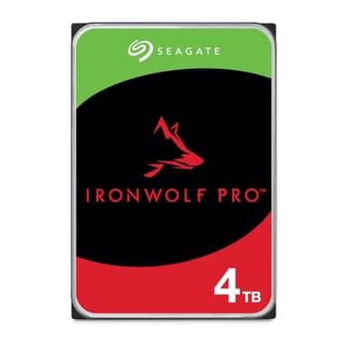 Seagate IronWolf Pro ST4000NTZ01 Disque dur interne NAS d'entreprise 4 To – CMR 3,5 po SATA 6 Go/s 7200 tr/min 256 Mo de cache pour stockage réseau RAID, services de sauvetage – FFP