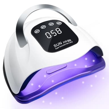 Lampe UV ARCWEISSO 320 W pour ongles en gel avec 4 réglages de minuterie, capteur automatique, lampe UV professionnelle pour la maison et le salon, cadeau pour femme