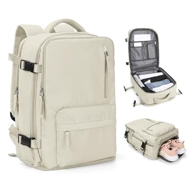 Sacs de cabine pour voyage, bagage à main sous le siège pour femme, sac à dos de voyage approuvé en avion, article personnel, sac à dos de voyage pour ordinateur portable de 14 pouces pour affaires