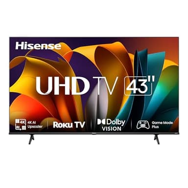 Hisense 43R63N - Téléviseur LED Roku Smart TV 4K UHD HDR de 43 pouces - 2024