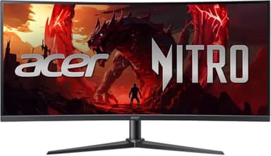 Acer Nitro XZ0 Moniteur de jeu incurvé ultra large 34" | QHD 3440 x 1440 | AMD FreeSync Premium | HDR 10 | 240 Hz | 1 ms | Port d'affichage et 2 x HDMI (renouvelé)