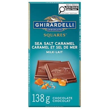 Barre de Chocolat au Lait Caramel Sel Marin Ghirardelli, 138g