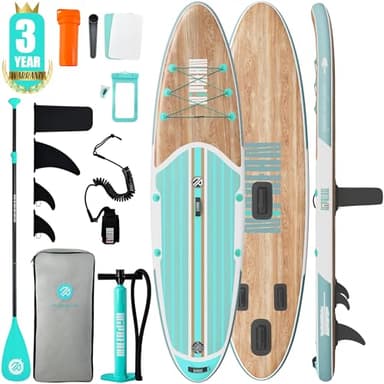Niphean – Planche à pagaie gonflable de 3,2 m avec accessoires de planche à pagaie, pont antidérapant en EVA, pour adultes et jeunes de tout niveau de compétence