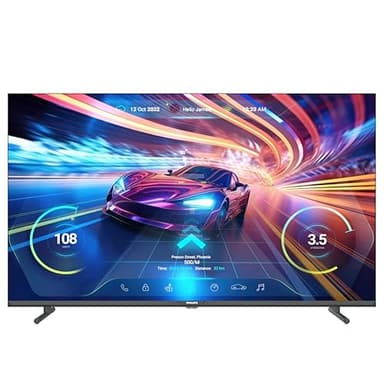 Philips Téléviseur Google 43" 4K Gaming Ultra HD à réponse rapide 144Hz, Google TV, HDR10 (43PUG7674/F6), Dolby Atmos