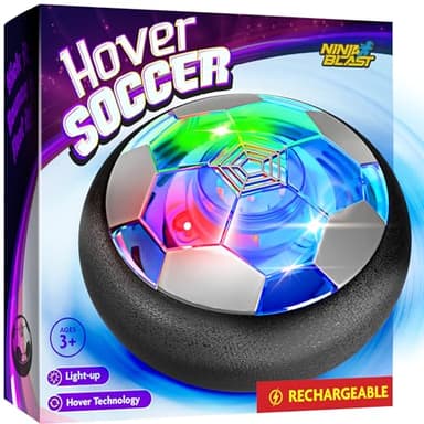 Ninja Blast Ballon de soccer flottant pour enfants – Cadeaux d'anniversaire pour garçons – Jeux de jouets d'intérieur cadeau pour garçons âgés de 6, 7, 8, 9, 10, 11, 12 ans – Jeu de jouets lumineux