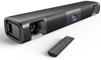 Saiyin Barre de son, barre de son 60 W pour TV avec double pilotes de basses et voix claire, système de son surround virtuel avec TV-ARC/optique/Bluetooth 5.3/AUX pour PC/jeux/projecteurs, 17", nouvelle version
