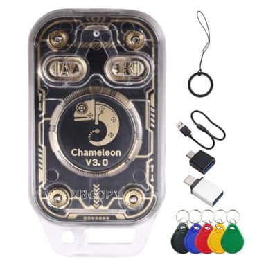 Gaicabi Cameleon V3.0 Lecteur de puce RFID + 5XUID Porte-clés Émulateur de carte à puce 125 K 13,56 m ID IC Tag Copyer Copieur NFC Lecture/écriture